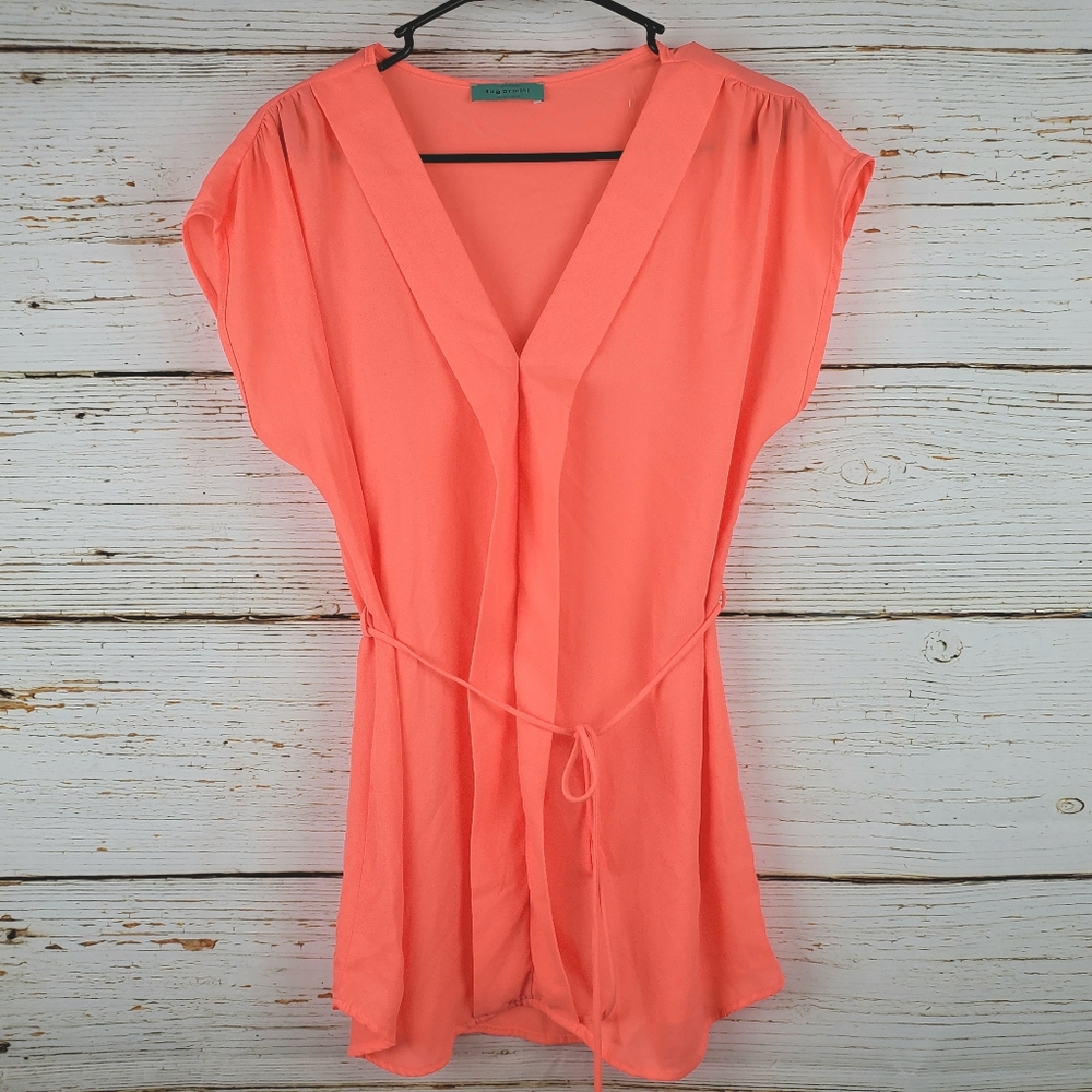 Sugarmint Bright Coral Top